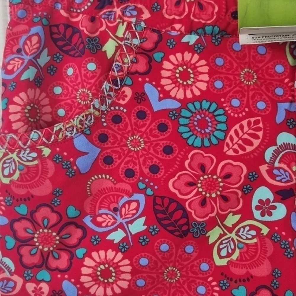 REI Girls Floral Splash Water‎ Short Dragon Fruit Large 14-16 NWT Holiday Vacay